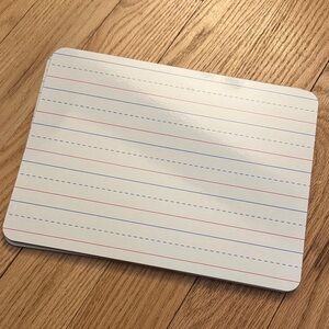 White Lined Dry Erase Board